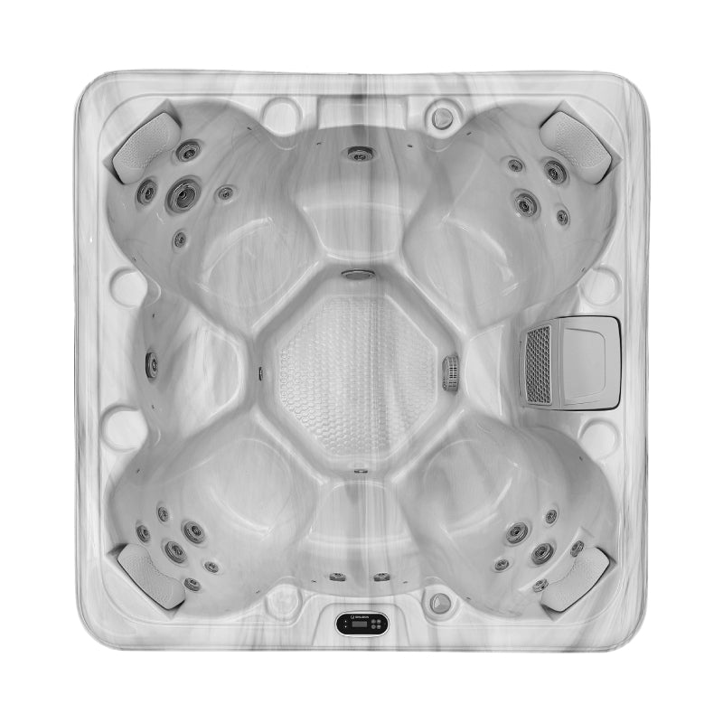 The Narelle - 7 seater hot tub 13amp plug and play